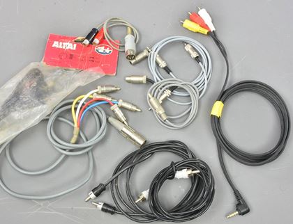 various-Lot of various phono leads- Genesis